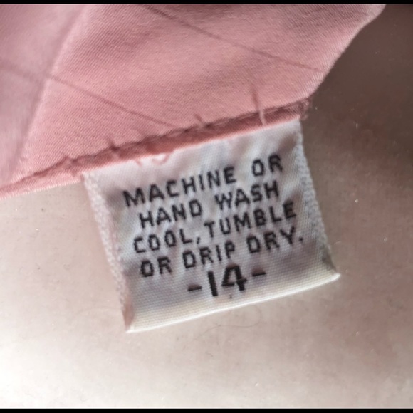 Pink chiffon blouse with attached tie - Picture 6 of 7